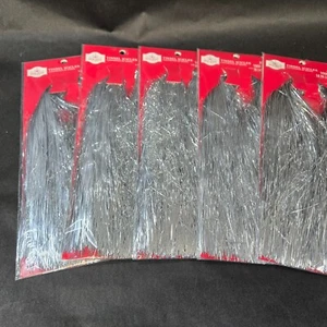 Holiday Time Tinsel Icicles Silver Strands 5000 Ct - 5 pkg x 1000 each - Picture 1 of 5