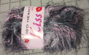 1 Skein Red Heart KISS Eyelash Yarn Color 3526 Pink Quartz 83 yrds - Picture 1 of 2