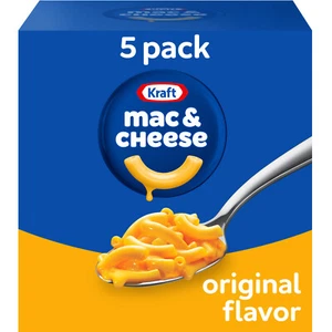 Kraft Original Mac N Formaggio Macchinari e Formaggio Cena, Confezione da 5 ct, Scatole da 7,25 oz - Foto 1 di 13