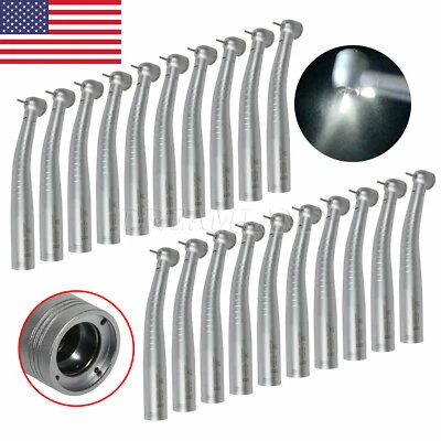 1-20 Dental Fiber Optic LED Turbine Handpiece Big Torque Fit KAVO Quick Coupler - Image 1 of 4