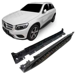 Running Boards Side Steps OE style for MERCEDES GLC X253 / C253 2015-2022 Black - Picture 1 of 12