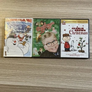 A Christmas Story Frosty the Snowman Charlie Brown Christmas 50th DVD Movies Lot - Picture 1 of 8