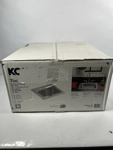 Fregadero de barra de acero inoxidable KOHLER Toccata 15" x 15" x 7,5" 2 orificios - Imagen 1 de 10