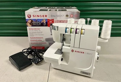 Singer SE017 Elite Domestic Overlocker Serger Sewing Machine W/ Pedal - Image 1 of 4