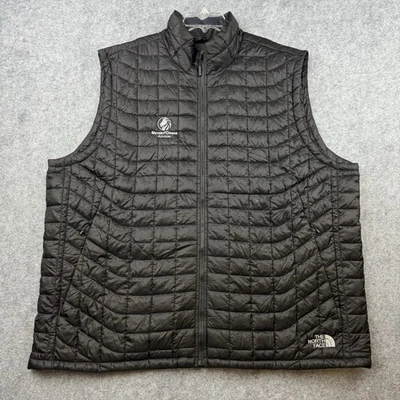 The North Face Thermoball Puffer Vest Mens 3XL Quilted Black Lightweight Logo - Image 1 of 4