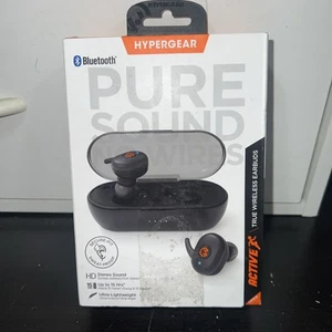 HyperGear Active Wear Schwarz True Wireless Ohrhörer Pure Sound Ohne Kabel Neu - Bild 1 von 5