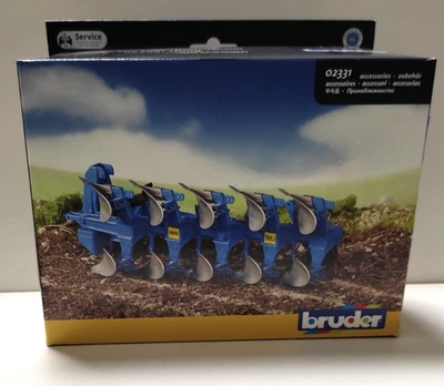 BRUDER 1:16 ACCESSORIO TRATTORE    ARATRO REVERSIBILE   ART 02331 - Immagine 1 di 2