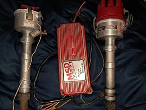 2 Mallory Distributers Chevy Electronic Ignition SBC BBC Unilite Works AS IS - Picture 1 of 14