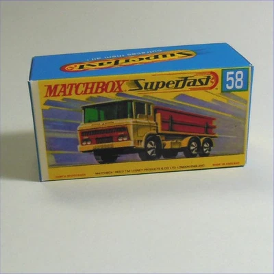 Matchbox Lesney Superfast 58d DAF Girder Truck G Style Repro Box - Image 1 of 4