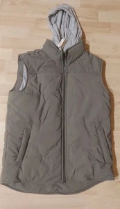 GEORGE Chaleco Sudadera con Capucha Verde Oliva Mediano (30-40) Chaleco Forrado, Capucha Extraíble - Imagen 1 de 2