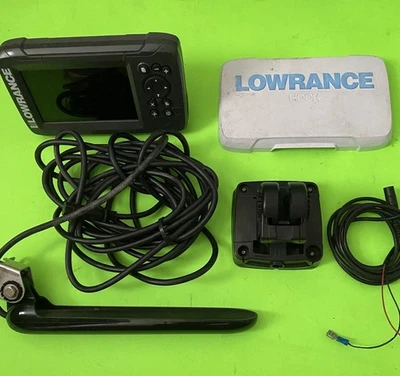 Lowrance HOOK 5TS 5T5 Fishfinder Package . Transducer + Cover + Mount - Image 1 of 4