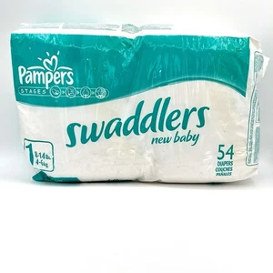 NEW SEALED 2007 Sesame Street Diapers Pampers Swaddlers 54 Ct NOS Vintage Vtg - Picture 1 of 8