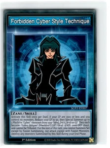 Yu-Gi-Oh! Speed Duel Forbidden Cyber Style Technique Common SGX1-ENS07 Lightly - Picture 1 of 2
