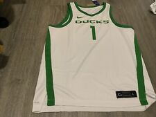 Nike Oregon Ducks White Basketball Jersey (Men's Large)