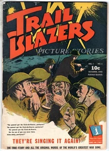 Cómic de 1942 de Street & Smith de la Edad de Oro de Trail Blazers Picture Stories #4 - Imagen 1 de 2