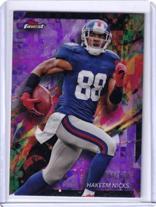 2024 Topps Finest Hakeem Nicks Purple Checkerboard #44/150 New York Giants - Picture 1 of 3