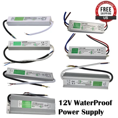 IP67 Waterproof Power Supply  AC 110V To DC 12V Transformer LED Driver 30W-150W - Image 1 of 4