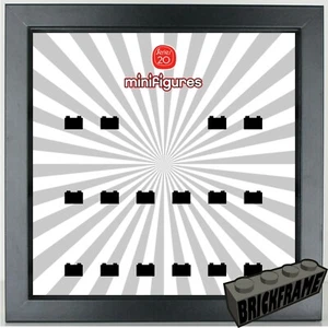 Displayrahmen zum Display Lego Serie 20 Minifiguren - 71027 Design 3 Logo 2 - Bild 1 von 12