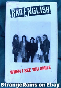 Bad English When I See You Smile - Cassette Tape Single - John Waite Neil Schon - Picture 1 of 3