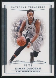 2018-19 Panini National Treasures /99 DeMar DeRozan #74 San Antionio Spurs - Picture 1 of 2