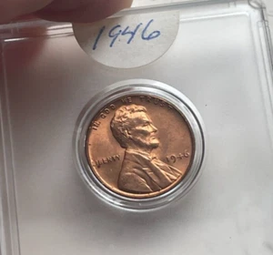 1946 "P" Lincoln Wheat Cent  bg - Picture 1 of 2