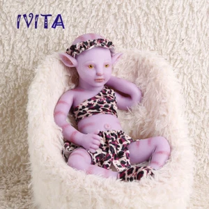 IVITA 20'' Soft Silicone Reborn Doll Amber Eyes GIRL Pink Fairy Baby Infant - Picture 1 of 7