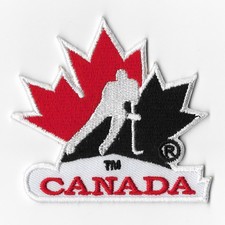 NHL Canada Hockey Team Iron on Patches Embroidered Patch Applique Badge White