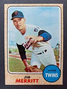 1968 Topps #64 Jim Merritt (Minnesota Twins) - Imagen 1 de 2