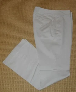 Pantalón para mujer BANANA REPUBLIC blanco elástico algodón ""Martin"" talla 2 - Imagen 1 de 7