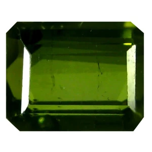 1.14 ct Pretty Octagon (6 x 5 mm) Un-Heated Mozambique Green Tourmaline Gemstone - Picture 1 of 1