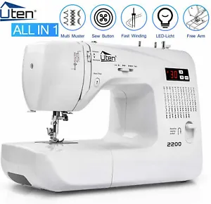 Uten Computerised Digital Sewing Machine Embroidery Quilting Machine 60 Stitches - Picture 1 of 48