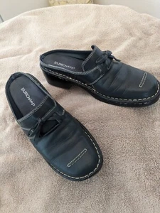 EUROSTEP Mariah 7M Leather Clog slightly used NAVY - Picture 1 of 6