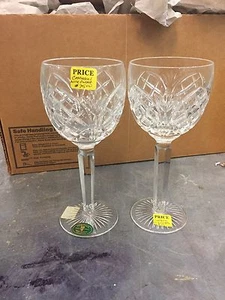 PAIR HERITAGE IRELAND "CATHEDERAL" 8" TALL WINE TOASTING STEMS NEW! - Picture 1 of 1
