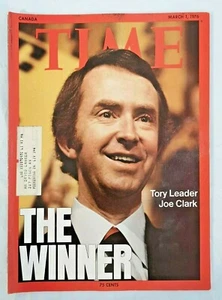 Time Magazine March 1 1976 Tory Leaser Joe Clark The Winner - Picture 1 of 4