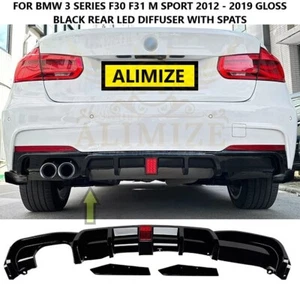 FOR BMW 3 SERIES F30 F31 2012 M SPORT TWIN TIP REAR F1 LED LIGHT DIFFUSER LIP - Picture 1 of 8
