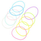 30Pcs Glowing Silicone Hair Ties for Outdoor Gear - Mixed Colors