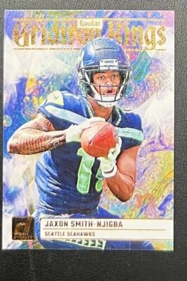 2023 Donruss #RGK-7 Jaxon Smith-Njigba Rookie Gridiron Kings (RC) - Image 1 of 2