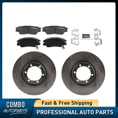 Juego de pastillas de freno de disco delanteras para Dodge Ram 50 1986-1993 rotor de freno de disco Foto 1 de 4