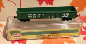 Vintage Train 50’ Gondola, N scale Model Power CN No. 3064 Burlington - Picture 1 of 5