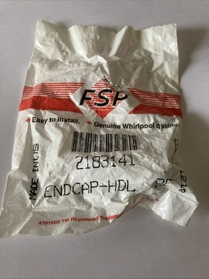 Tapa de extremo de mango de refrigerador FSP Whirlpool 2183141 genuina Foto 1 de 3