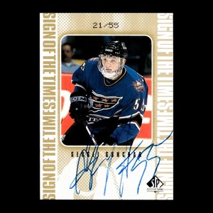 Sergei Gonchar 1999 SP Authentic Sign of the Times Gold /55 Autograph #SG - Picture 1 of 2