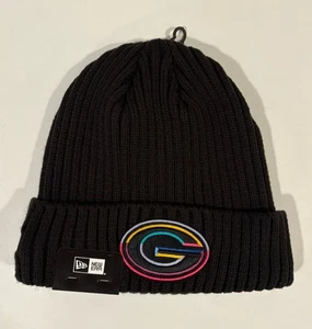 Green Bay Packers NFL Crucial Catch TechKnit Sombrero Gorra Gorro Invierno Negro Nuevo con Etiquetas - Imagen 1 de 4