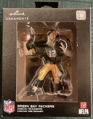 Aaron Rodgers #12 NFL Green Bay Packers, adorno Hallmark 2021 Foto 1 de 2