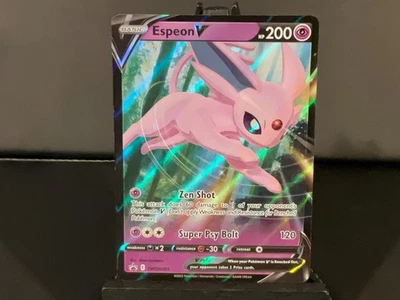 Espeon V SWSH201 Sword & Shield Black Star Promo Holo Pokemon Card NM - Image 1 of 2
