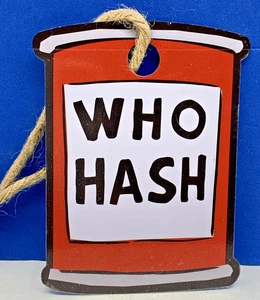 BioWorld 2025 The GRINCH NEW Metal "WHO HASH" Ornament or Wall Decor 3.125" x 4" - Picture 1 of 1