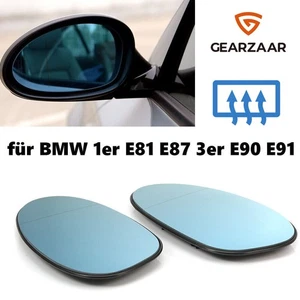 Spiegelglas Außenspiegel für BMW 1er E81 E87 3er E90 E91 Spiegelgläser L+R - Bild 1 von 16