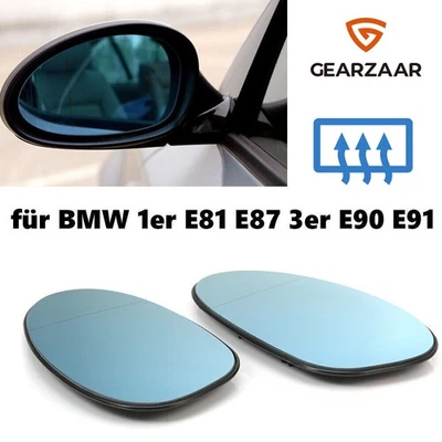 Spiegelglas Außenspiegel für BMW 1er E81 E87 3er E90 E91 Spiegelgläser L+R - Bild 1 von 4