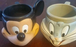 Disney Mickey Mouse & Bugs Bunny Vintage Collectable Cups 1990s Cups - Bild 1 von 12