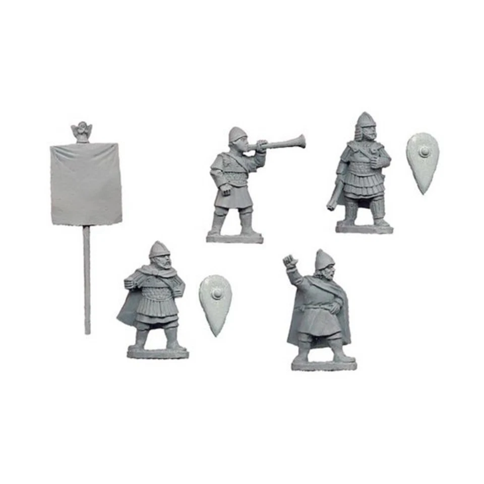 Crusader Minis Dark Age Byzantine Mini 28mm Skutatoi Command Pack New - Image 1 of 1