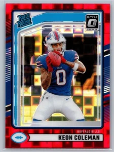 2024 Donruss #358 Keon Coleman Optic Rated Rookies Preview Red Pandora - Picture 1 of 2